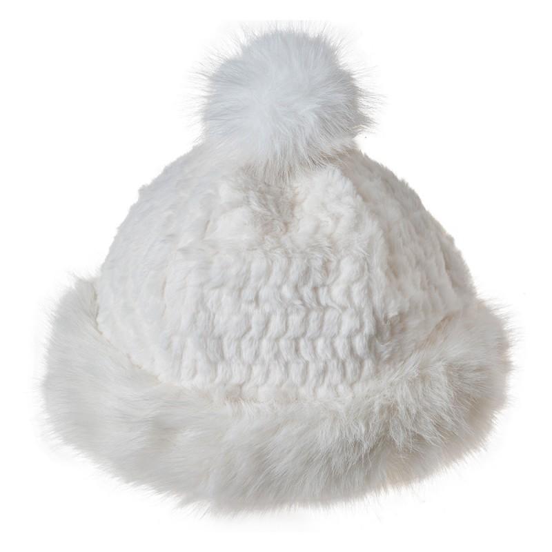 BONNET FEMME BLANC  CE0024W