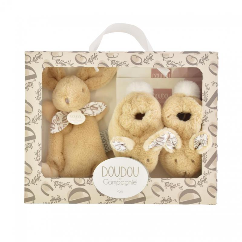 COFFRET CHAUSSON ET DOUDOU BEIGE DC4258