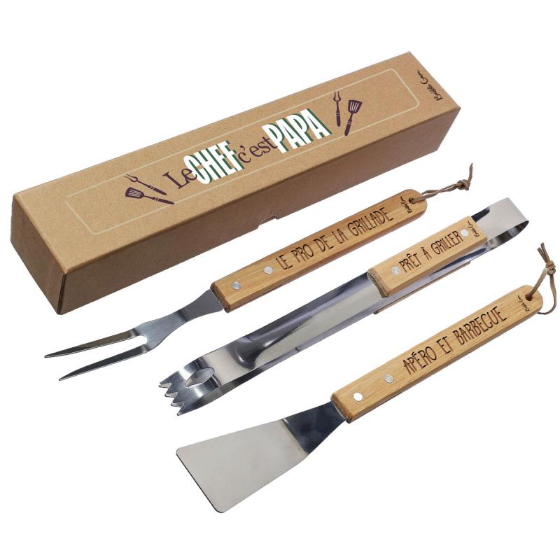 SET BARBECUE  LE CHEF C EST PAPA SBQ007