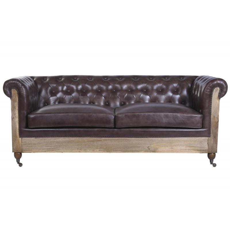 CANAPE CHESTERFIELD CUIR  IT230418