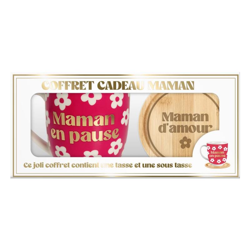 COFFRET CADEAU TASSE MAMAN EN PAUSE CD9763 COFFRET CADEAU TASSE MAMAN EN PAUSE CD9763