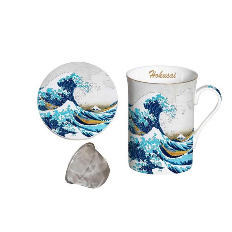 TISANIERE LA GRANDE VAGUE DE KANAGAWA DE HOKUSAI SOAU4957 TISANIERE LA GRANDE VAGUE DE KANAGAWA DE HOKUSAI SOAU4957