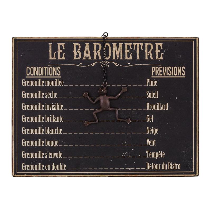 PLAQUE BAROMETRE GRENOUILLE  ANSEB17537