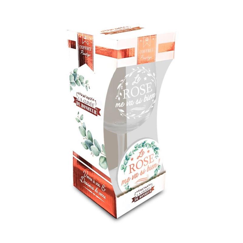 COFFRET VERRE A VIN 