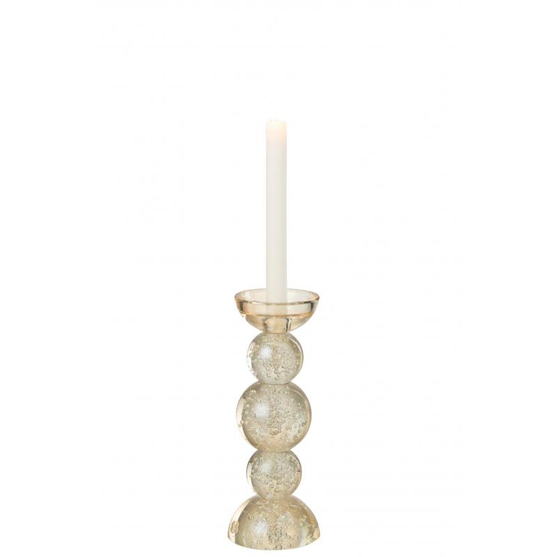 CHANDELIER VERRE CHAMPAGNE 26,5cm JO58111
