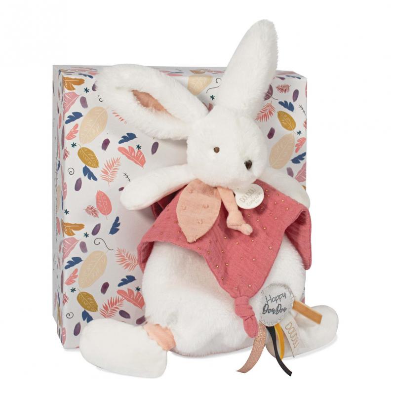 COFFRET LAPIN VIEUX ROSE DC3741