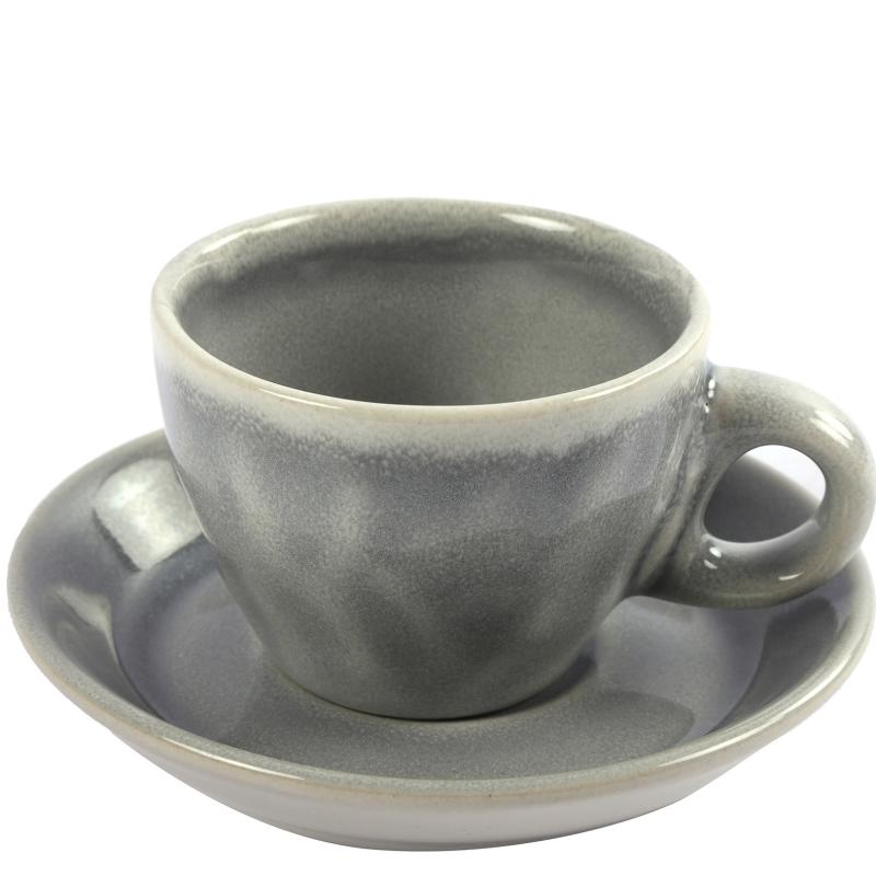 6 Tasses à Expresso + Soucoupes