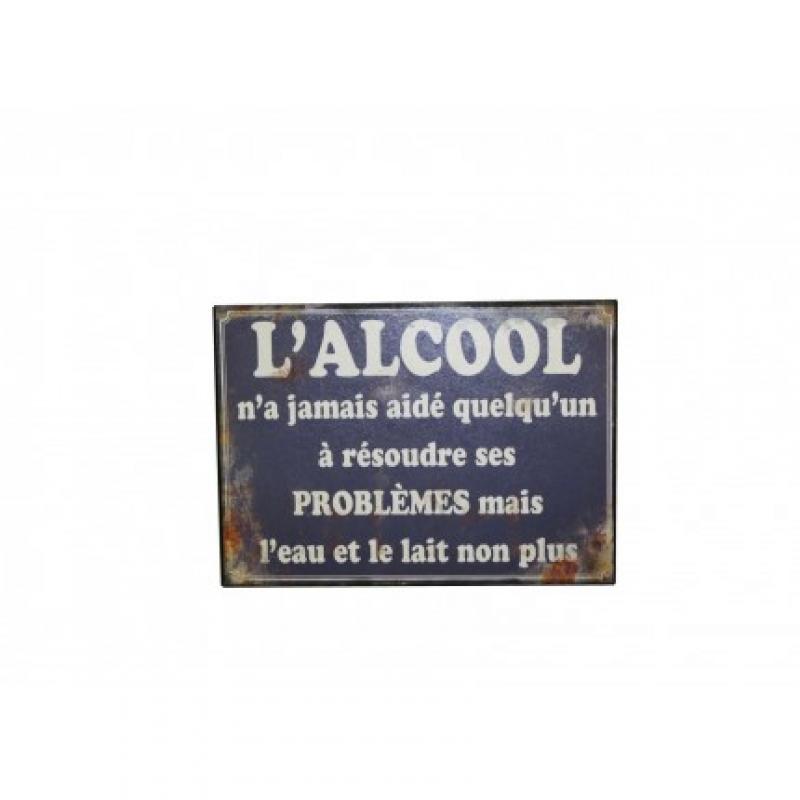 PLAQUE L'ALCOOL N'A JAMAIS ... ANSEB14009