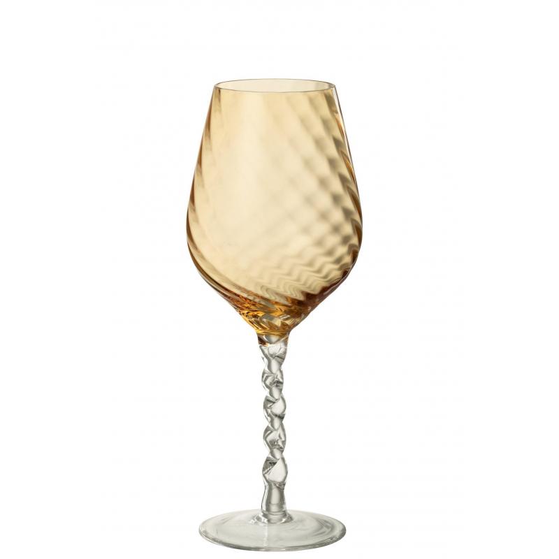 VERRE À VIN LIGNÉ CARAMEL JO58378
