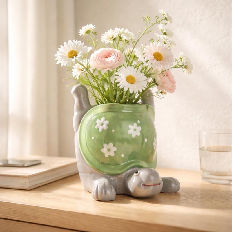 POT DE FLEURS TORTUE EDDF125