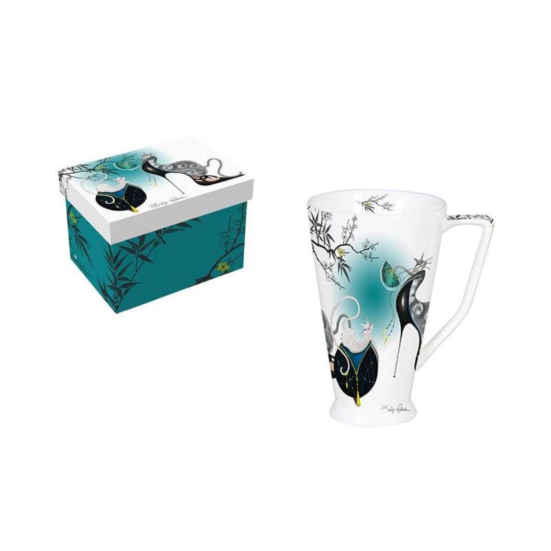MUG TGM 500ML SAKURA BLEU -CATITUDES PAR M.ROBERTSON - MUG TGM 500ML SAKURA BLEU -CATITUDES PAR M.ROBERTSON -