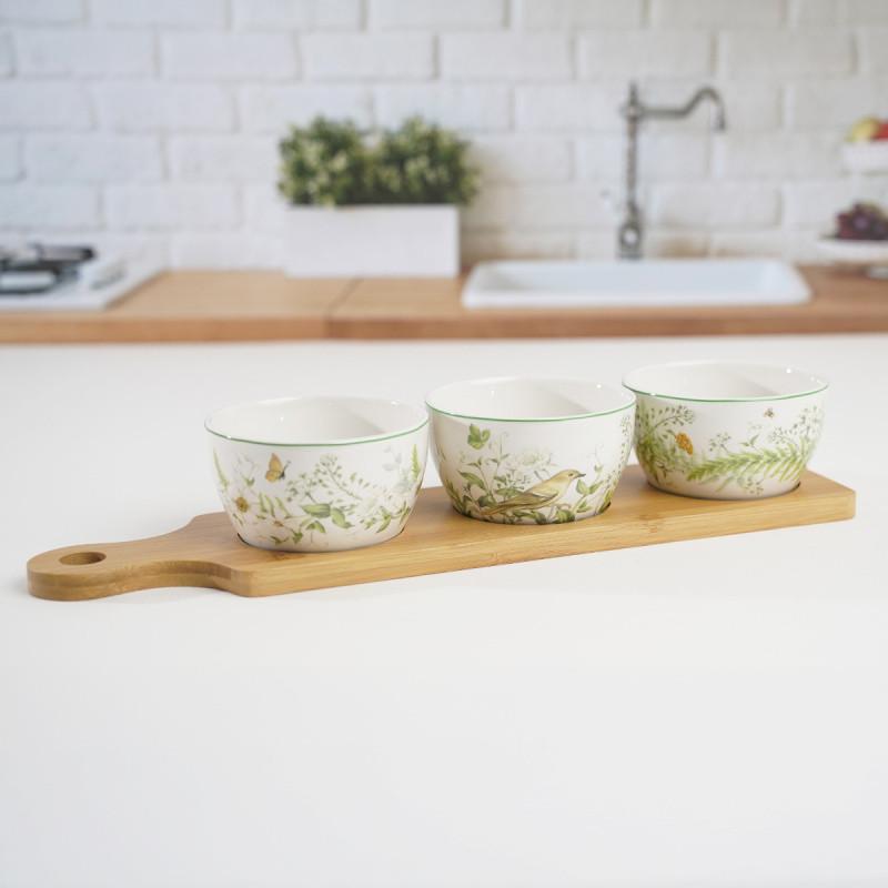 PLATEAU APERITIF 3 RAVIERS ELYANE EDRD249