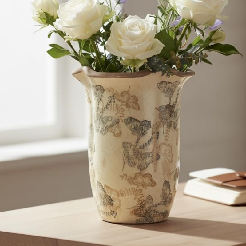 VASE VINTAGE PAPILLON EDDX487