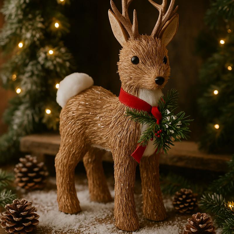 RENNE EN POLYSTYRENE NATUREL IT214309