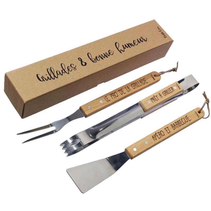 SET BARBECUE GRILLADES ET BONNE HUMEUR SBQ003