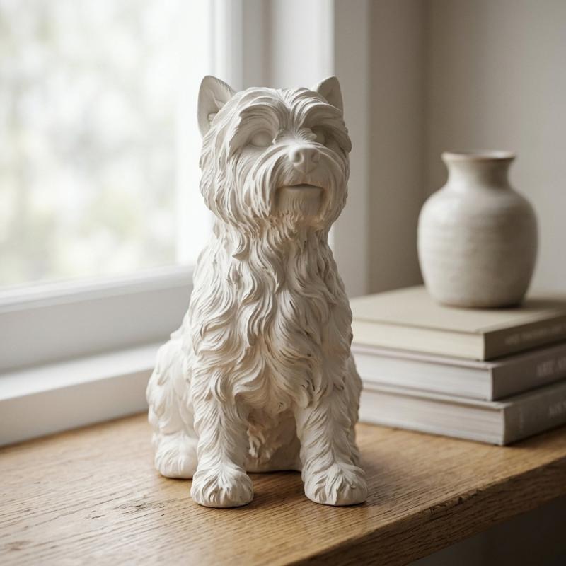 CHIEN DOBBY BLANC 30CM BO2084975
