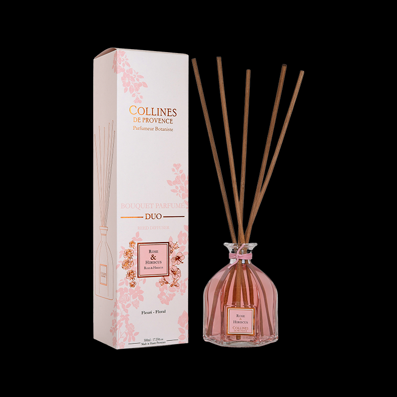 BOUQUET PARFUME 500ML ROSE ET HIBISCUS C2869RHI