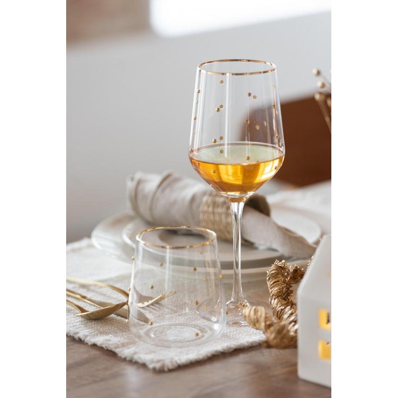 6 VERRES  A VIN POIS DORES JO58313