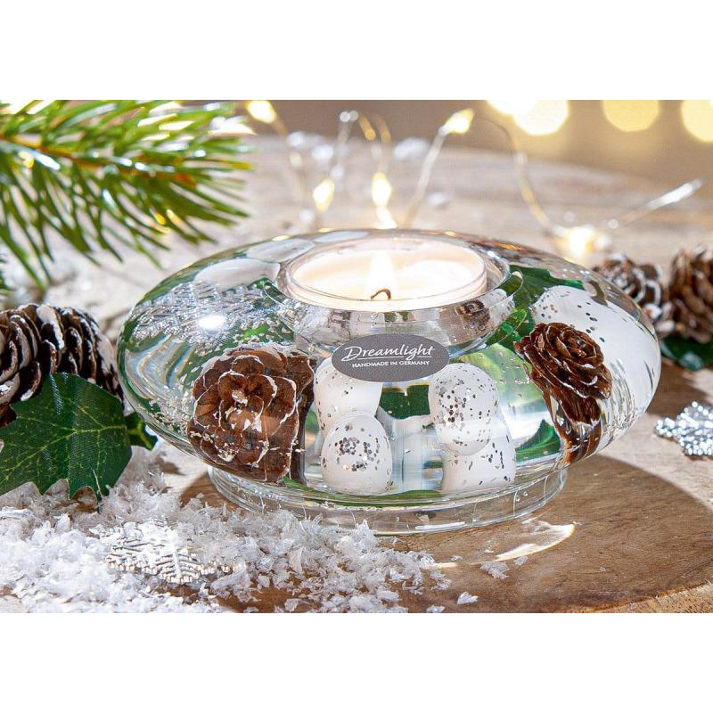 BOUGEOIRE WINTER BLANC VERT 4X10.5CM GI73506