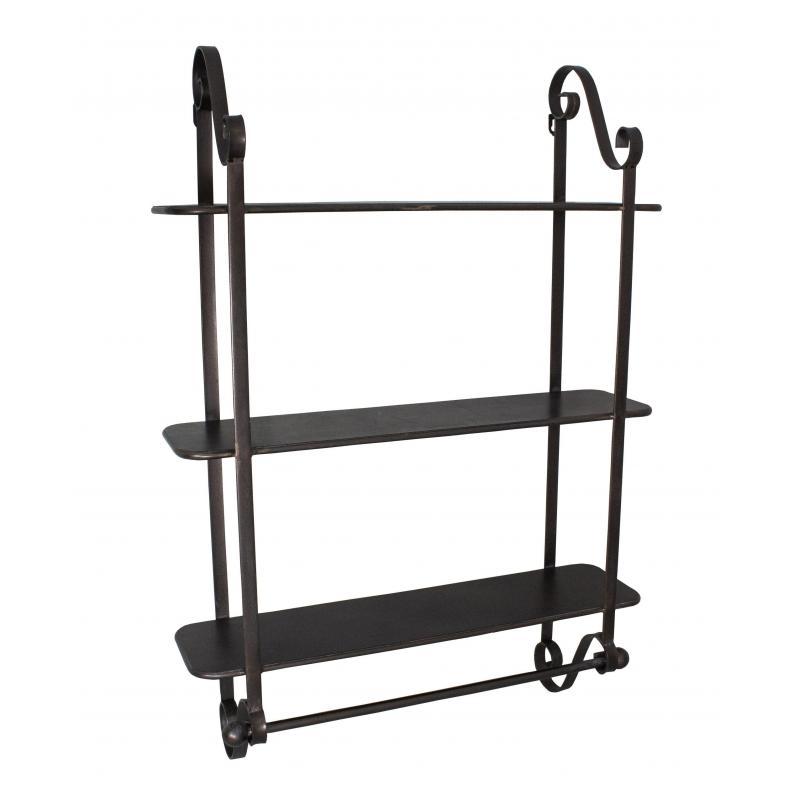 ETAGERE MURALE NOIRE ANSEB16926