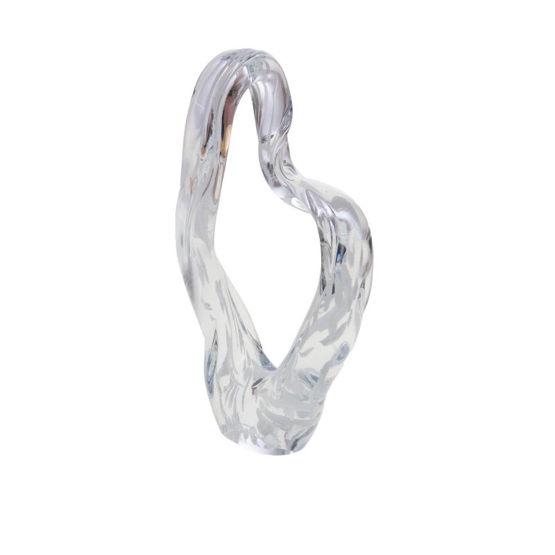 SCULPTURE VERRE DAYA BLANC CA168804