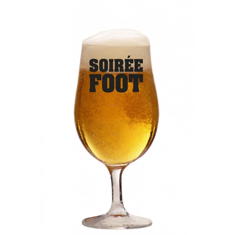 VERRE BIERE SOIREE FOOT