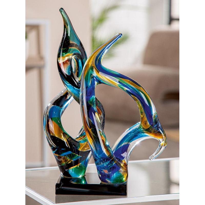SCULPTURE COLORE SOCLE NOIR GI60620