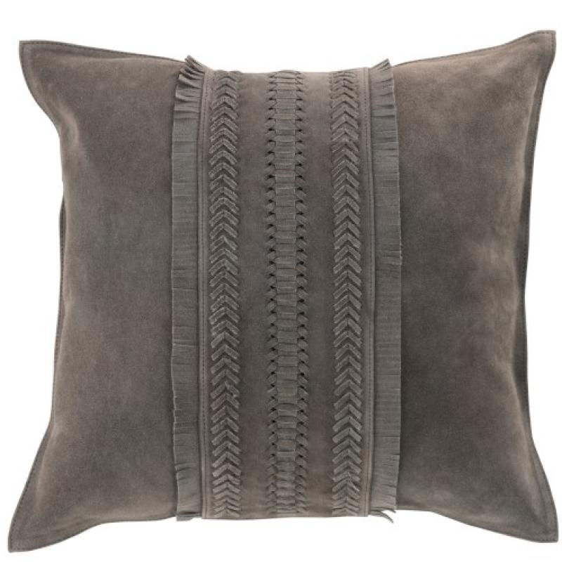 Coussin Bord Carré Cuir