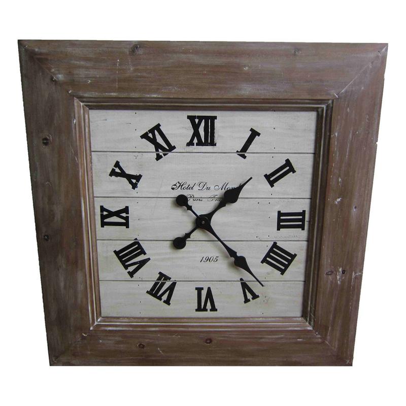 PENDULE CARRE BOIS ANSEB13670