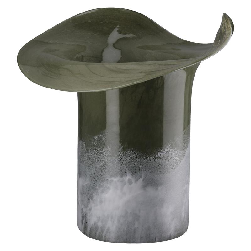 VASE CHAPEAU EN VERRE 30CM  GI59895