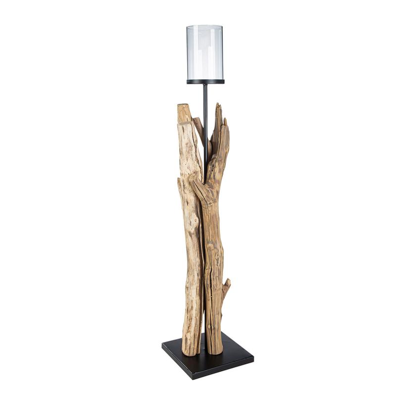 CHANDELIER VERDEA BOIS  NOIR GI64056