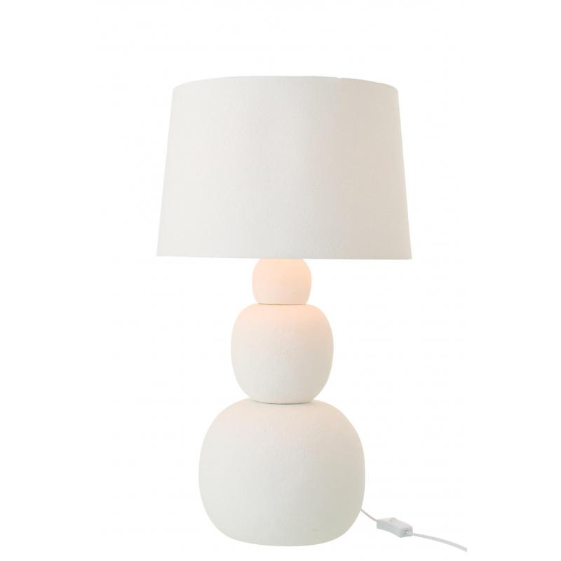 LAMPE RENEE CERAMIQUE BLANC JO63873