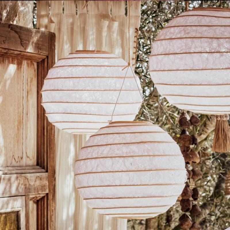 SUSPENSION LANTERNE BLANCHE