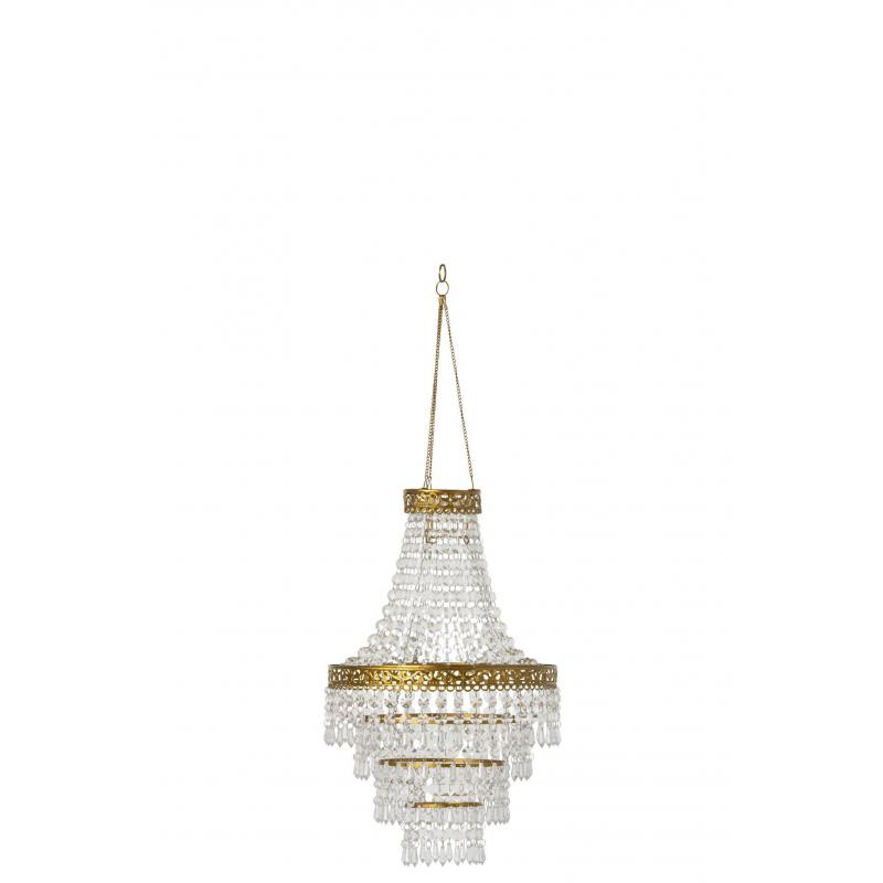 LUSTRE TRANSP. DORE  36X56CM  JO267118
