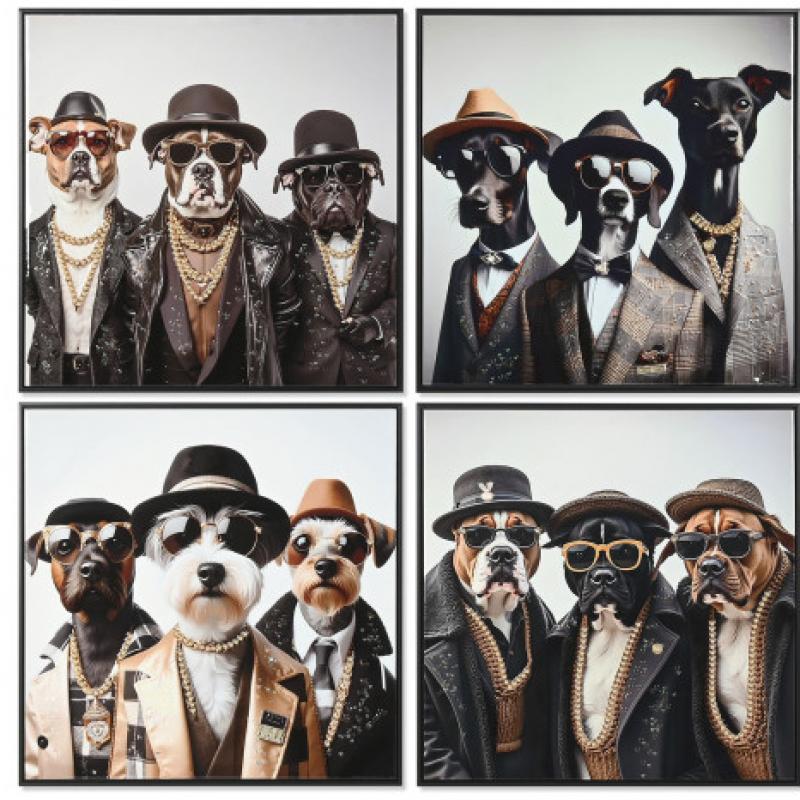 TABLEAU CHIEN  4 MOD IT221865