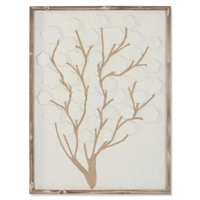 TABLEAU ARBRE PAPIER MACHE  3D IT222009