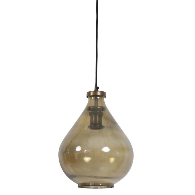 SUSPENSION ILZE VERRE BRUN BRONZE ANTIQUE  LI3052764