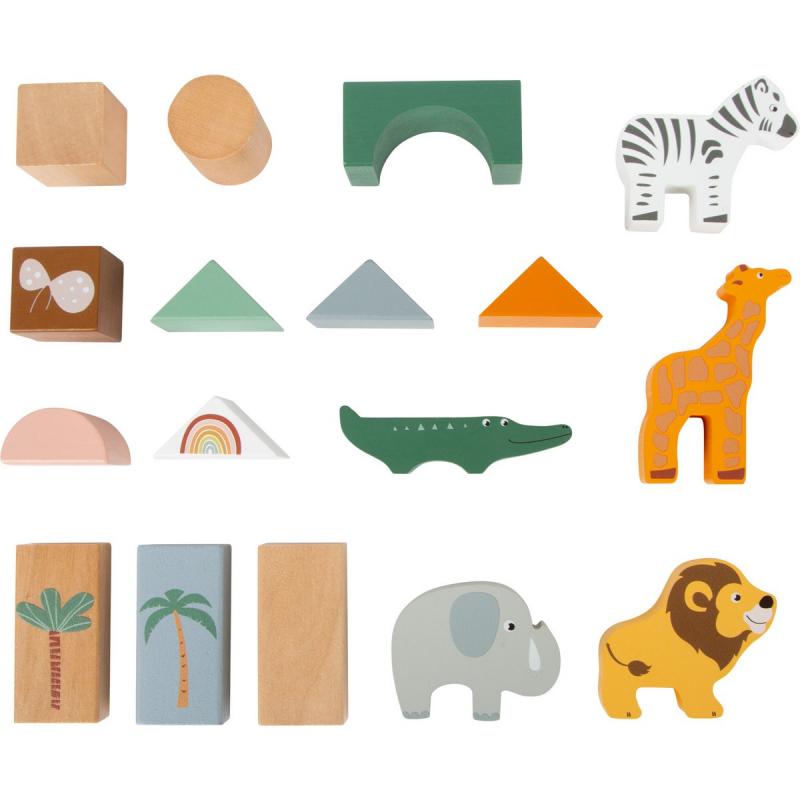BLOCS DE CONSTRUCTION EN BOIS SAFARI  SM11699