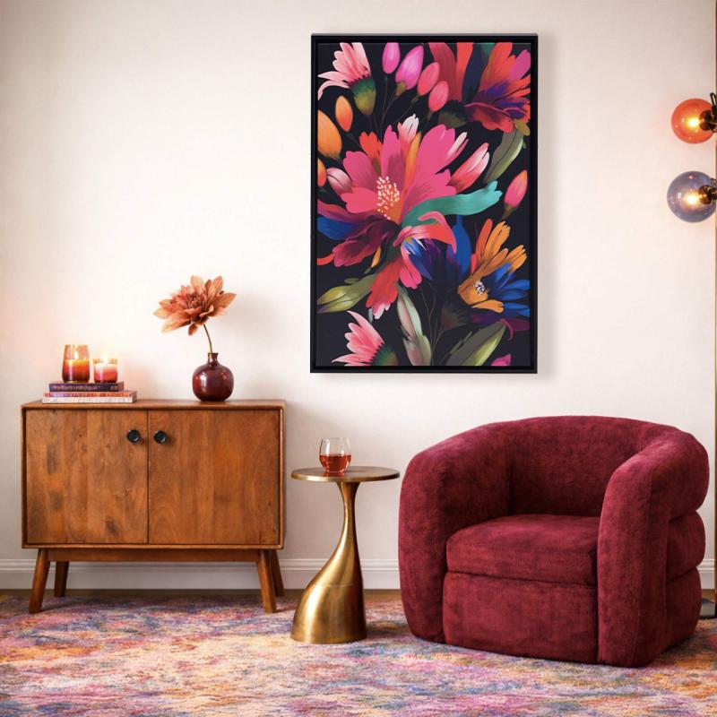 TOILE FLEURIE COLORE CA169964
