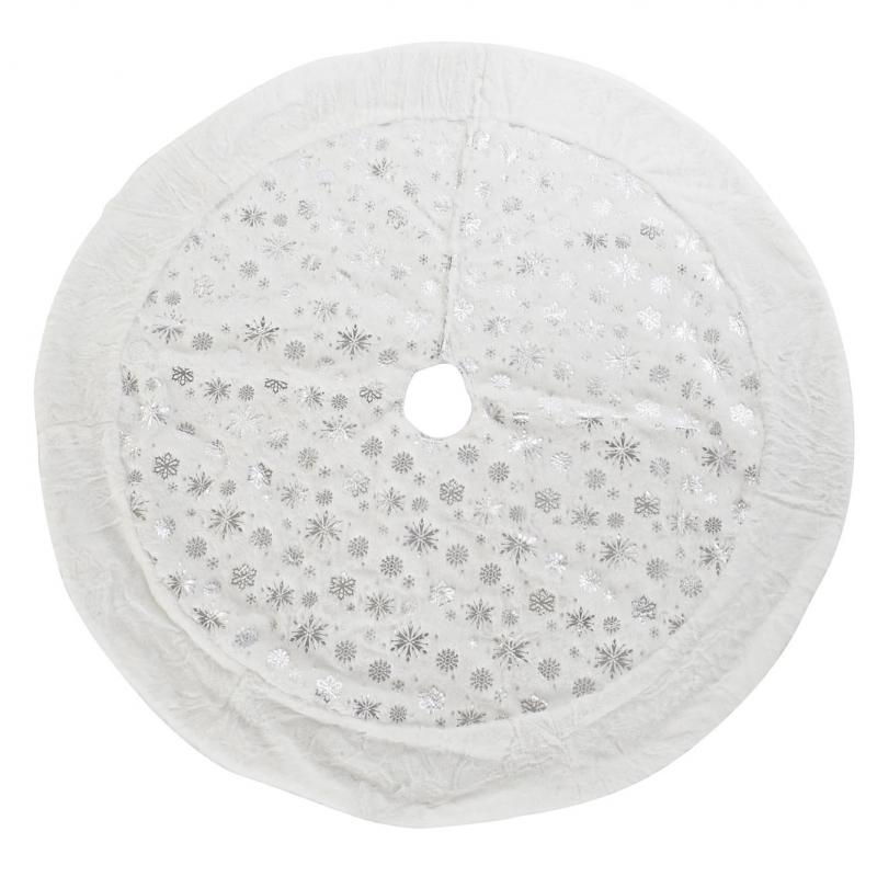 BASE SAPIN DE NOEL TISSU BLANC IT198677