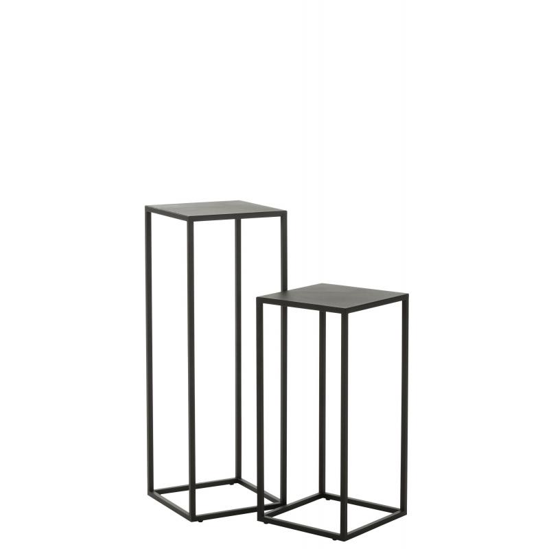 TABLE D APPOINT NOIR METAL 2 DIMENS. JO86171