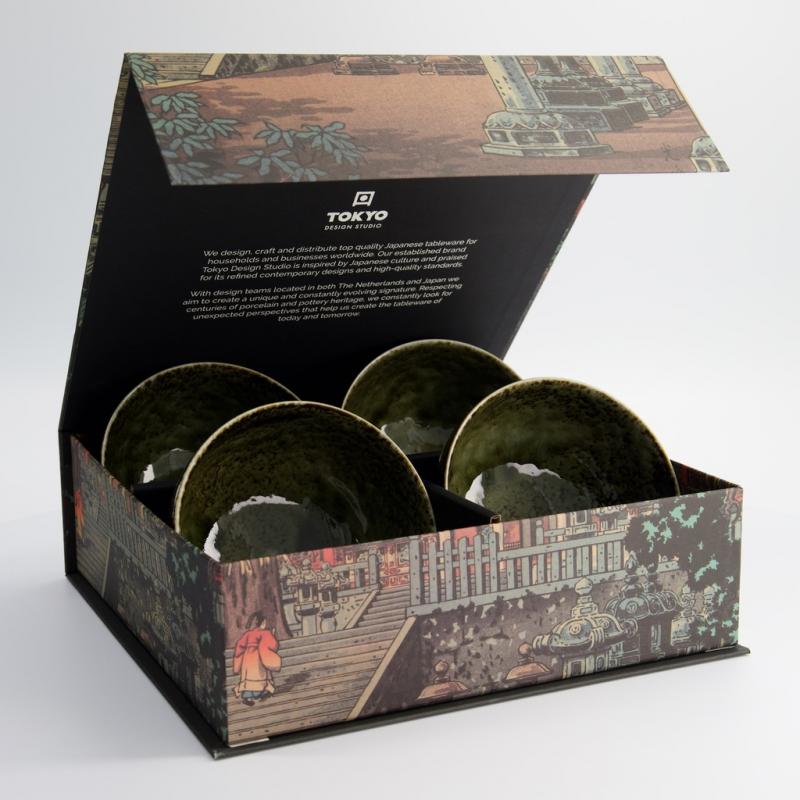 COFFRET 4 BOLS 500MLS JAPONAIS CNB22564 COFFRET 4 BOLS 500MLS JAPONAIS CNB22564