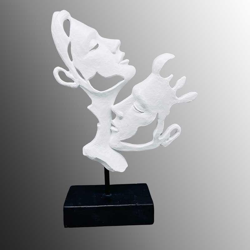 SCULPTURE COUPLE BLANC - INITIAL SODA2101